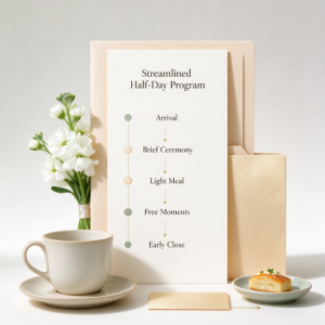 Streamlined Half-Day Small Wedding Program