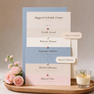 Staggered-Schedule, Experience-Focused Small Wedding Format