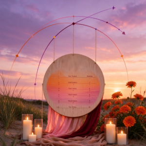 Sunset-Themed Small Outdoor Wedding Timeline